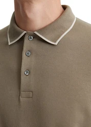 Marc O'Polo Langarm-Poloshirt Khaki