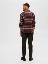 SELECTED HOMME Hemd SLHOwen/Owen navy/rostbraun/umbra/wei