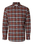SELECTED HOMME Hemd SLHOwen/Owen Rot/Orange/Braun