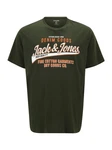 Jack & Jones Plus T-Shirt Dunkelgrün/Grün Jack & Jones Plus T-Shirt Dunkelgrün/Grün