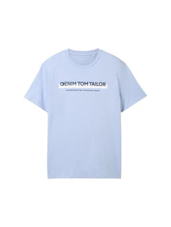 TOM TAILOR DENIM T-Shirt mit Logo-Print