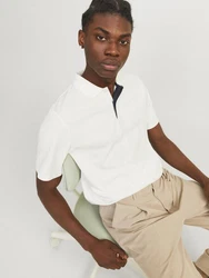 Jack & Jones T-Shirt JJRodney Weiß/Creme/Grau