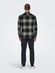 Only & Sons Hemd Gudmund grau/greige/schwarz