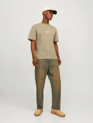 JACK & JONES T-Shirt 'JORVESTERBRO' Khaki/Beige/Braun