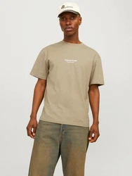 JACK & JONES T-Shirt 'JORVESTERBRO' Khaki/Beige/Braun