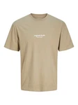 JACK & JONES T-Shirt 'JORVESTERBRO' Khaki/Beige/Braun