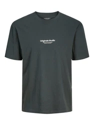 Jack & Jones T-Shirt Vesterbro anthrazit/wei