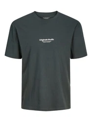 Jack & Jones T-Shirt Vesterbro anthrazit/wei