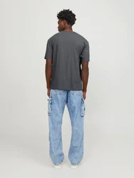 Jack & Jones T-Shirt JORVESTERBRO Dunkelgrau/Grau/Dunkelblau/Hellgrau