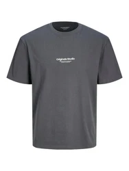 Jack & Jones T-Shirt JORVESTERBRO Dunkelgrau/Grau/Dunkelblau/Hellgrau