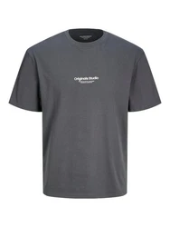 Jack & Jones T-Shirt JORVESTERBRO Dunkelgrau/Grau/Dunkelblau/Hellgrau