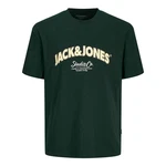 JACK & JONES T-Shirt 'JORBRONX' Dunkelgrün/Grün