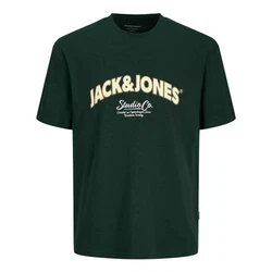 JACK & JONES T-Shirt 'JORBRONX' Dunkelgrün/Grün