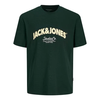 JACK & JONES T-Shirt 'JORBRONX' Dunkelgrün/Grün JACK & JONES T-Shirt 'JORBRONX' Dunkelgrün/Grün