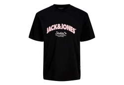 JACK & JONES T-Shirt 'JORBRONX' pastelllila/schwarz