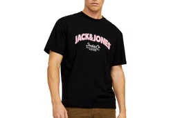 JACK & JONES T-Shirt 'JORBRONX' pastelllila/schwarz