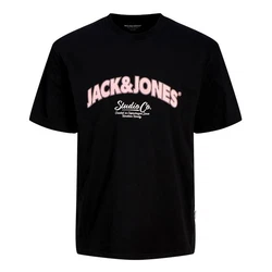 JACK & JONES T-Shirt 'JORBRONX' pastelllila/schwarz