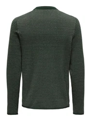 ONLY & SONS Strickpullover Niguel grnmeliert/wei