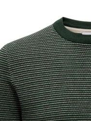 ONLY & SONS Strickpullover Niguel grnmeliert/wei