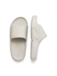 JACK & JONES Pantolette 'JFWSTATUS' Weiß/Creme/Beige