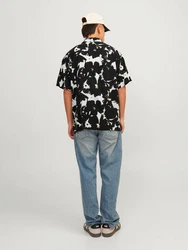 JACK & JONES Hemd Luke Aruba pastellgelb/schwarz/weiß