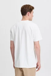 Casual Friday T-Shirt CFTHOR Tee mit Logo Badge Weiß/Creme