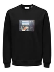 Only & Sons Sweatshirt ONSROBERT Schwarz (7844)