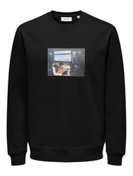 Only & Sons Sweatshirt ONSROBERT Schwarz (7844)