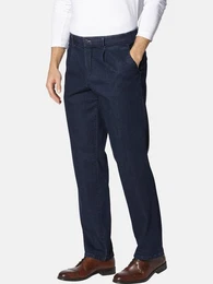 Comfort-fit-Jeans CARLIDESTI mit modischen Bundfalten