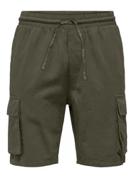ONLY & SONS Cargoshorts Sinus oliv