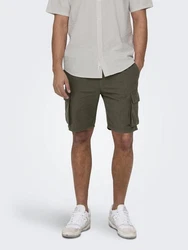 ONLY & SONS Cargoshorts Sinus oliv