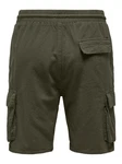 ONLY & SONS Cargoshorts Sinus oliv