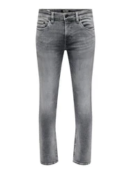ONLY & SONS Regular-fit Jeans ONSLOOM Hellgrau/Grau/Dunkelgrau