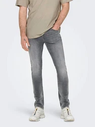 ONLY & SONS Regular-fit Jeans ONSLOOM Hellgrau/Grau/Dunkelgrau