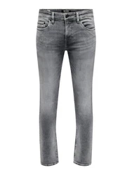 ONLY & SONS Regular-fit Jeans ONSLOOM Hellgrau/Grau/Dunkelgrau