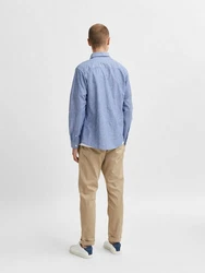 SELECTED HOMME Langarmhemd taubenblau