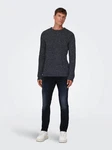 Only & Sons Pullover MALAKI Dunkelblau/Dunkelgrau/Grau
