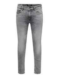 ONLY & SONS Skinny-fit Jeans ONSWARP (1-tlg) Hellgrau/Grau