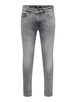 ONLY & SONS Skinny-fit Jeans ONSWARP (1-tlg) Hellgrau/Grau