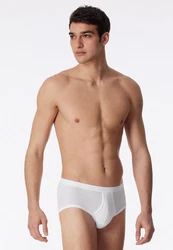 Schiesser Slip Original Classics (2er Pack) mit Eingriff Weiß/Rosa/Creme/Braun