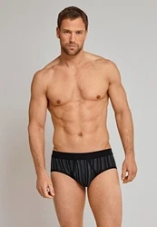 Schiesser Slip Original Classics Schwarz/Dunkelgrau/Grau/Braun