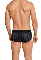 Schiesser Slip Original Classics Schwarz/Dunkelgrau/Grau/Braun