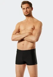 Schiesser Badehose Nautical Casual Schwarz/Rot/Grün