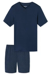 Shorty Casual Essentials mit V-Ausschnitt