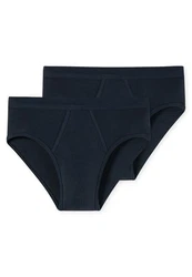 Schiesser Slip Essentials Dunkelblau/Blau