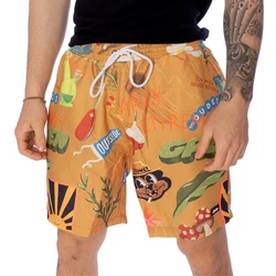 The Dudes Badeshorts Treasure Trail Beige/Orange/Gelb/Braun