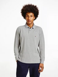 Tommy Hilfiger Langarm-Poloshirt 1985 REGULAR LS POLO Grau/Hellgrau
