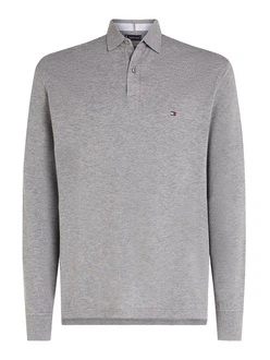 Tommy Hilfiger Langarm-Poloshirt 1985 REGULAR LS POLO Grau/Hellgrau