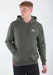 Alpha Industries Hoodie Basic Hoodie Small Logo Dunkelgrün/Grün