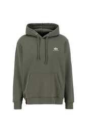 Alpha Industries Hoodie Basic Hoodie Small Logo Dunkelgrün/Grün
